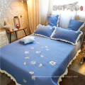 Золото Sufang лучшие продажи Дейзи синий логотип гостиной одеяло комплект 300TC одеяла постельные принадлежности